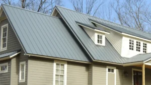 Metal roof installed on residential home in Greater Atlanta, GA showing modern roofing upgrade